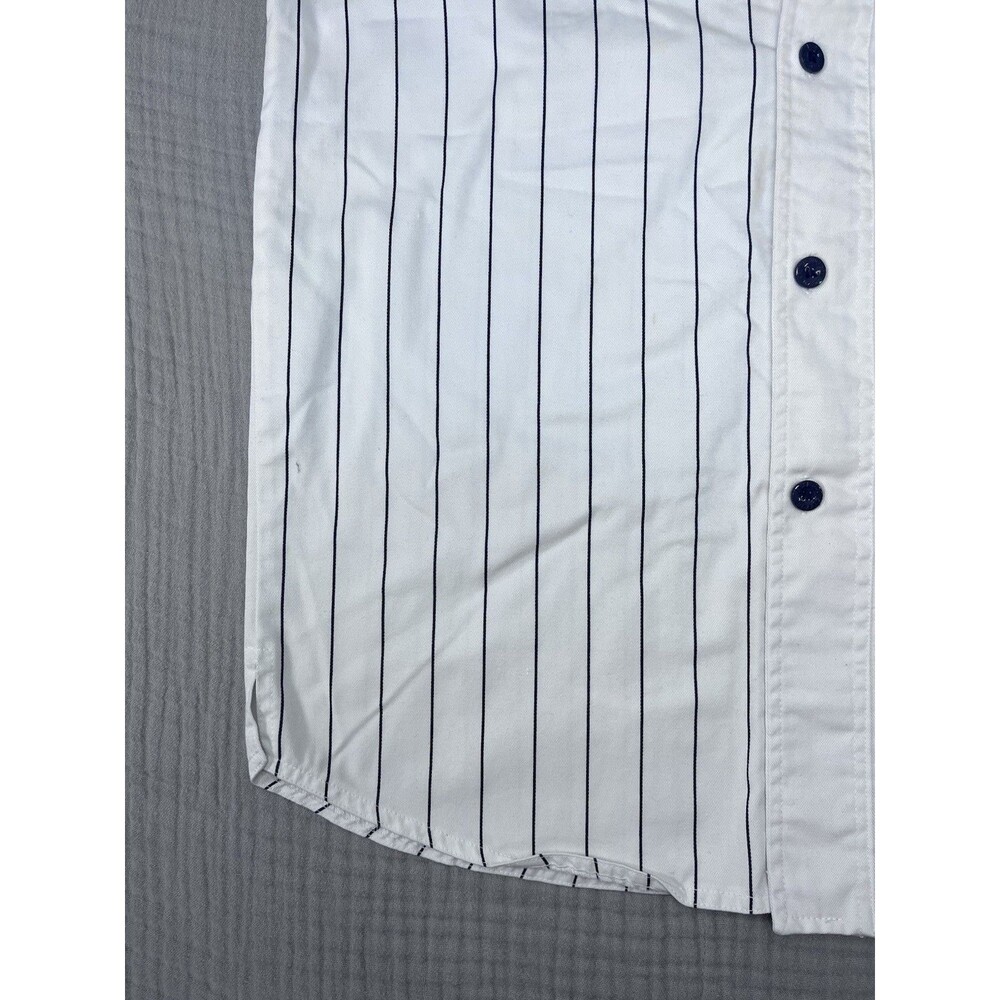 VTG 90s 00s Starter Detroit Tigers Pinstripe Jersey Men’s L Script Logo Rare MLB - Picture 6 of 10